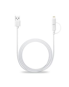 Avantree USB to Cable iPhone (Lightning) & Micro USB Connectors - 2 in 1 Cable