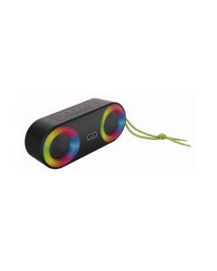L'AVVENTO (SP315) LED Speaker IPX6 5W*2 3000mAh USB TF AUX Rope Handle - Black