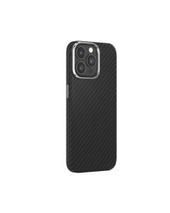 Devia Ultra-Thin Carbon Fiber Texture Magnetic Case for I phone 15 Pro Max (6.7) - Black