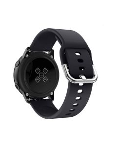 Silicon Strap For 22mm watches for Samsung / Huawei / Xiaomi / Amazfit / Chinese watches - Black