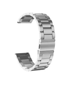 Stainless Steel Metal Replacement Strap 20mm For Samsung Galaxy Watch 4 Classic 42/46mm / 4 - 40/44mm - Sliver
