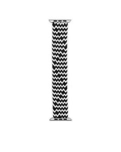 Braided Solo Loop Band Strap For Apple Watch 38mm / 40mm - White*Black