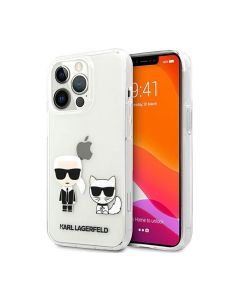 Karl Lagerfeld For iPhone 13 Pro KLHCP13LCKTR PC/TPU Hard Case Ikonik Choupette - Transparent