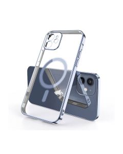 Magic Mask Q- Series Back Cover For iPhone13 MagSafe with Frame - Light Blue