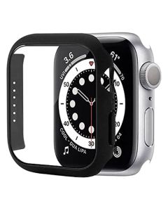 Case for Watch Series 7 45mm with Tempered Glass Screen Protector - Black