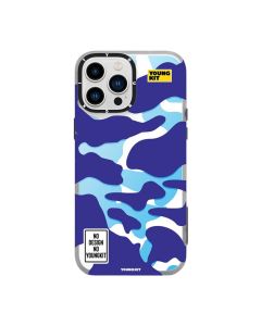 Youngkit Back Cover for iPhone 13 Pro Camouflage Series Case - Blue