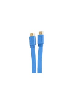 E-train (CV890) - HDMI to HDMI Flat Cable - Gold Plated - 1.8M - Blue