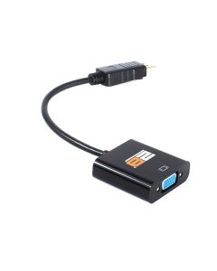 2B (DC138) Connecting Solution Display Port Cable to VGA - Black