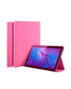 Flip Leather Cover for Lenovo Tab M7 With Internal Rubber Protection -7305 - Pink