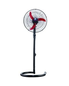 Fresh Al Shabah Stand fan 18 inch With Remote Control 3 Speed and 3 Blades - Black