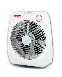 Fresh Fan Box Boxer 12 Inch With 3 Speeds and 5 Blades - White - 4571