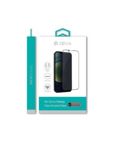 Devia Van Series Full Screen Privacyآ Twice-Tempered Glass for iPhone 13 Pro Max (6.7) - Black