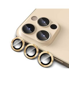 Alloy Glass Lens Protector For iPhone 13 Pro /13 Pro max - Gold
