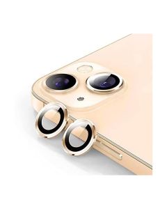 Alloy Glass Lens Protector For iPhone 13/13 Mini - Gold