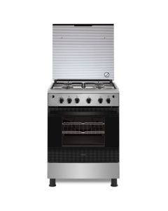 Zanussi Steelplus 4-Burner Gas Cooker With Gas Oven - ZCG622A6XA -6502
