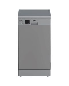 Beko Dishwasher 45 cm 10 PS - 5 Programs Digital - Silver - DVS05020S