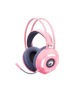 Marvo Gaming Headsets with White Light - Pink