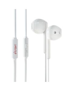 E-train (HP61W) Feather light Comfort Wired Earphone - White
