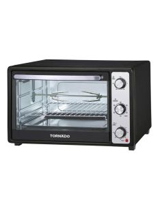 Tornado Electric Oven 46L 1800W  With Grill and Fan - Black - TEO-46NE(K)