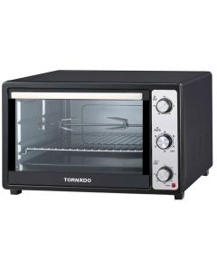 Tornado Electric Oven 48L - 1800W With Grill and Fan - Black - TEO-48DGE(K)