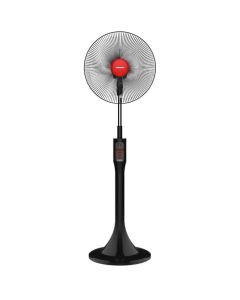 Tornado Stand Fan 16 Inch Without Remote Control With 4 Plastic Blades and 3 Speeds - Black - EFS-111M