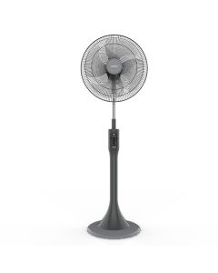 Tornado Stand Fan 18 Inch Mechanical Without Remote Control With 3 Speed and 4 Blades  - Grey - TSF-18MG