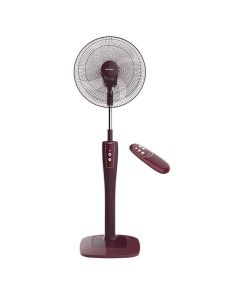 Tornado Stand Fan16 Inch With 4 Blades and 3 Speeds, With Remote Control - Vino TSF-75RED