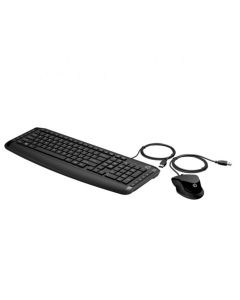 HP Wired Keyboard and Mouse 200 - PN-9DF28AA - Black