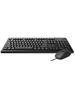 Rapoo X120Pro Wired Optical Mouse and Keyboard Combo - Black