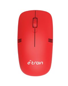 E-train (MO10R) Wireless Optical Mouse 1200DPI - Red