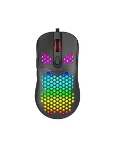 Marvo Gaming Mouse G925 With Honeycomb Shell High Precision 12,000 DPI Optical Sensor With 11 Different Lighting Modes - Black