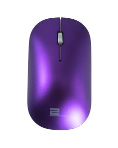 2B (MO877) 2.4GHz Slim Wireless Optical Mouse with Blue Light - Purple