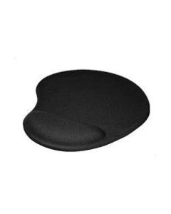 Mouse Pad With Gel Wrist Support - Black