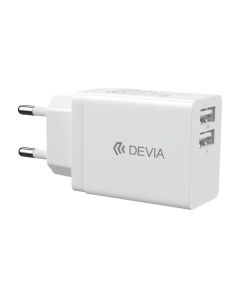 Devia Smart Series 2 USB EU Charger 5V 2.4A 2USB - White