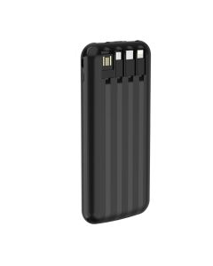 Devia Kintone series Power Bank with 4 cables 10000mAh - Black