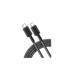 Anker 322 USB-C to USB-C Cable 60W 6ft Braided A81F6H11 - Black