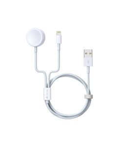 DEVIA EA199 Smart Series 2 In 1 Apple Watch Charging Cable 1.2m - White