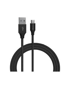 Devia EC203 Gracious Series Data Cable for Micro Nylon Woven - 5V,2.4A 1M - Black