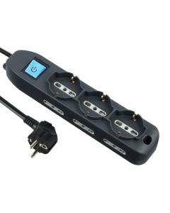 I lock Power Strip 9 Outlets with Switch 16 A - Black