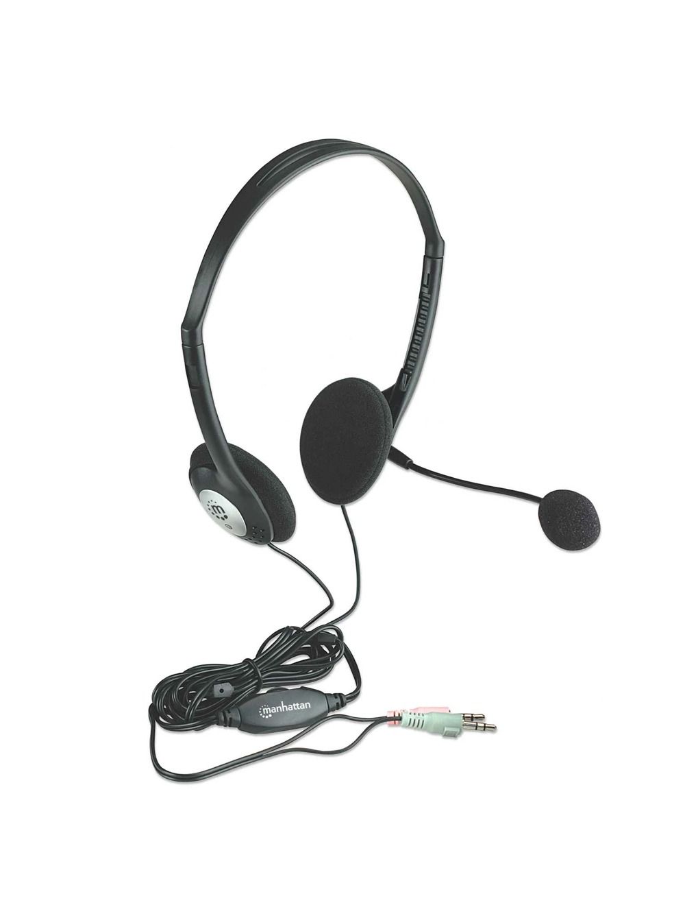 Manhattan 164429 Stereo Headset Lightweight design with Microphone