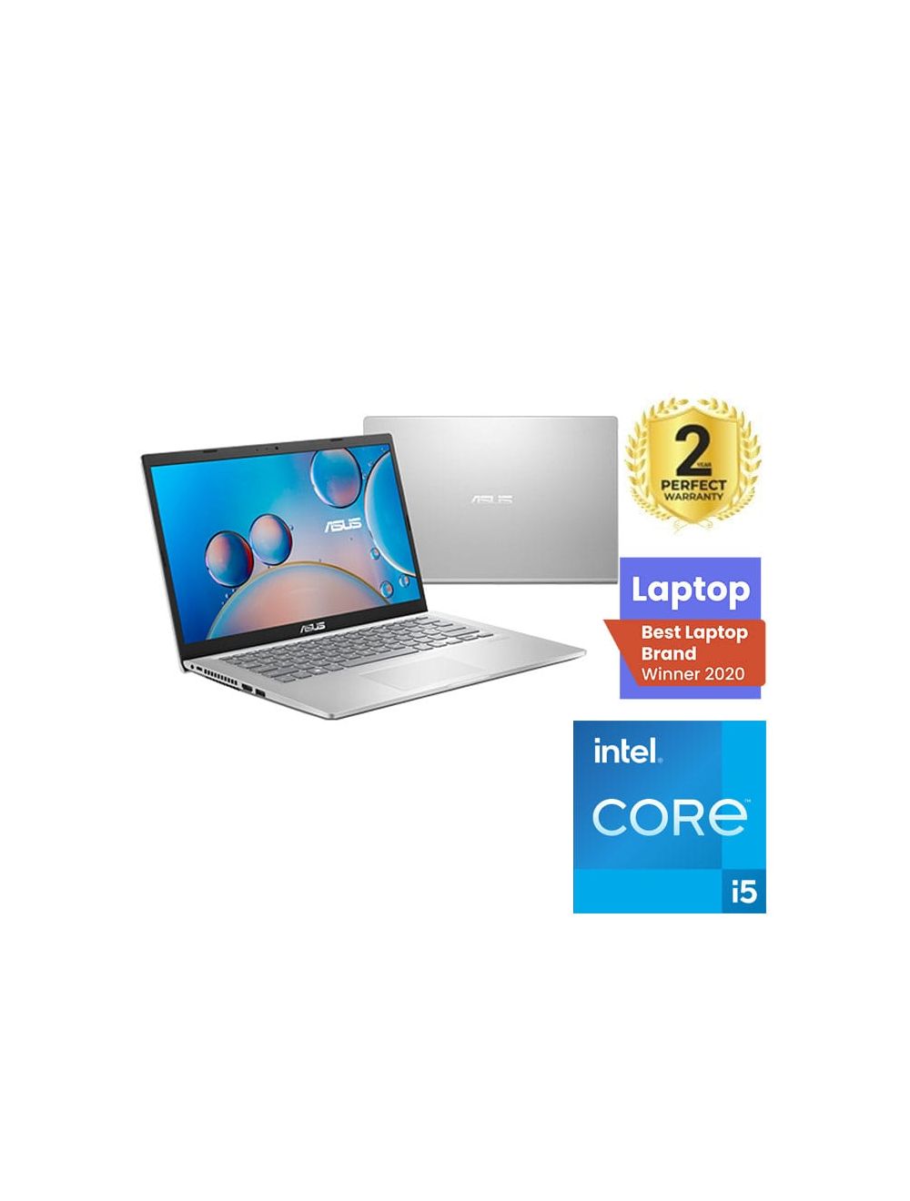 Asus X415EP-EB005T - Intel® Core™ i5-1135G7 - 8GB - 512GB SSD - NVIDIA®  GeForce® MX330 2GB - 14 FHD - Win10 - Transparent Silver