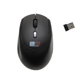 2B (MO37B) 2.4G Wireless Silicon Mouse - Black | 2B Egypt