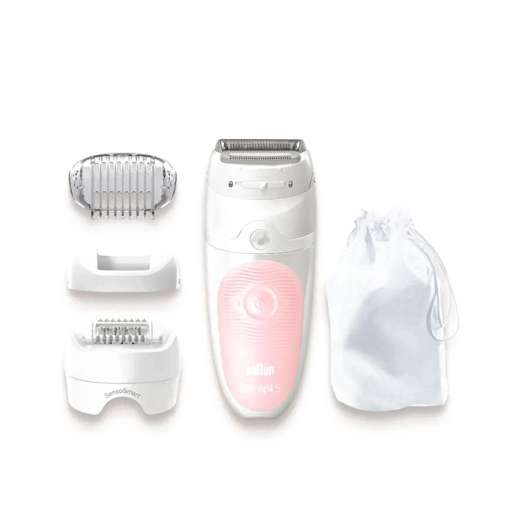 Braun Silk-epil 5 Wet & Dry Epilator for Women, White - SES5-620