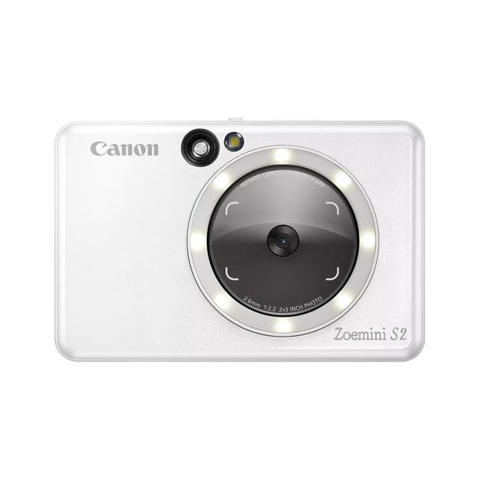 Canon Zoemini S2 Instant Camera Color Photo Printer - Pearl White - ZV223