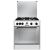 Fresh Professional Freestanding Gas Cooker - 4 Burners - Stainless Steel - 65 CM - 3510