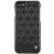 Bmw iPhone 8 Embossed Hexagon Real Leather Hard Case - Black